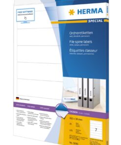 Etikete 192x38, za uski registrator A4/7 1/25 bela