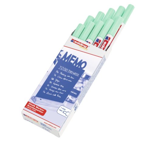 Marker za staklo CHALK MARKER E-4085 1-2mm pastel zelena Edding