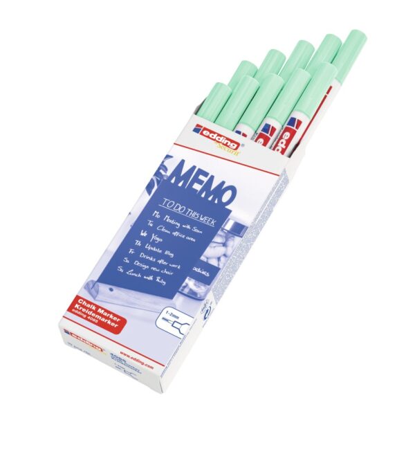 Marker za staklo CHALK MARKER E-4085 1-2mm pastel zelena Edding