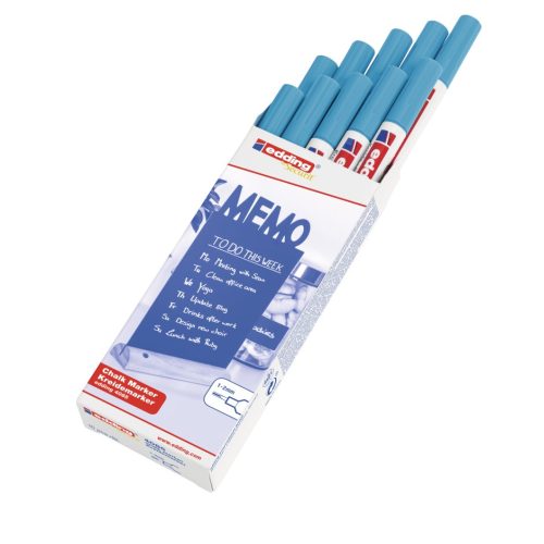 Marker za staklo CHALK MARKER E-4085 1-2mm standard svetlo plava Edding