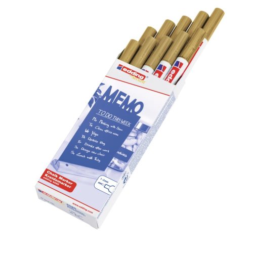 Marker za staklo CHALK MARKER E-4085 1-2mm standard zlatna Edding