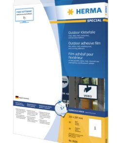 Outdoor etikete 210x297 A4/1 1/10 bela Herma