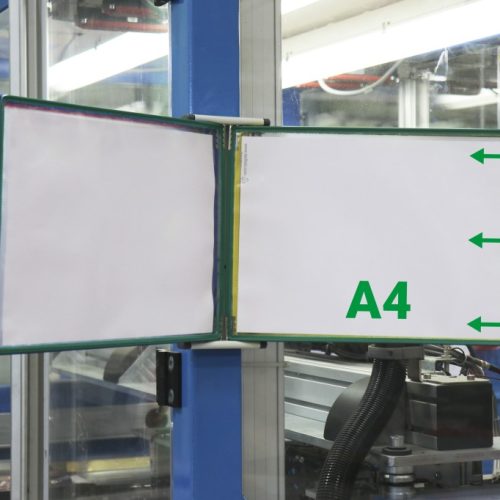 Stalak zidni čelični prazan, za 10 ramova A5 Tarifold, sa zatvaračima