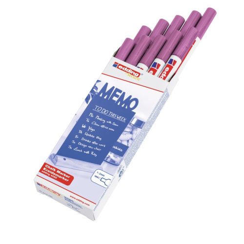 Marker za staklo CHALK MARKER E-4085 1-2mm metalik roze Edding