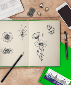 Sketchbook A5, tvrdi povez, 100g, 96 listova