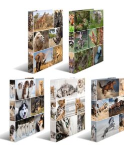 Klaser A4, 2 prstena, Animals WILD, 285x315x35 mm Herma
