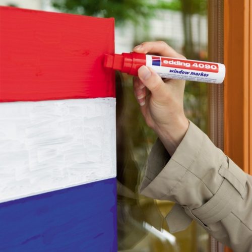Marker za staklo CHALK MARKER E-4090 4-15mm plava Edding