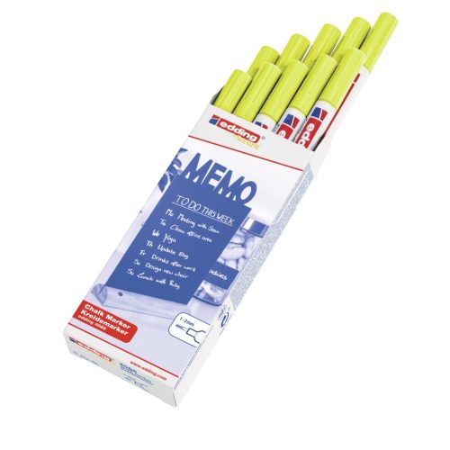 Marker za staklo CHALK MARKER E-4085 1-2mm neon narandžasta Edding
