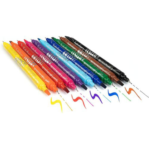 Kaligrafski set markera Twin Tip 10 boja, CRETACOLOR