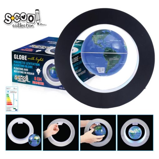 Lebdeći Globus svetleći LUX magnetni 8cm SC1504, S-cool - Image 4