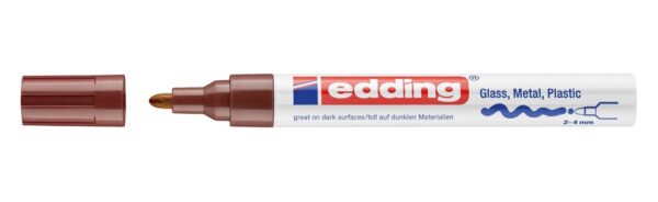 Paint marker E-750 2-4mm braon Edding