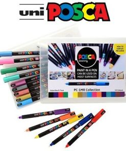 SET Markera na vodenoj bazi PC-1MR XFINE 0,7mm 16/1 BASIC+METALLIC, Uni POSCA