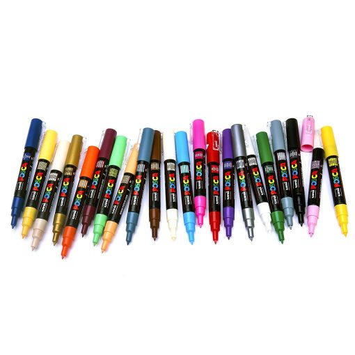 SET Markera na vodenoj bazi PC-1M XFINE 0,7mm 8/1 BASIC, Uni POSCA - Image 2