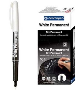 Marker BELI PERMANENTNI 1,2mm, CENTROPEN