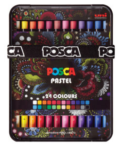 Umetničke voštane pastele, metalna kutija 1/24, KPA-100 (1.0-6.8mm), POSCA Uni