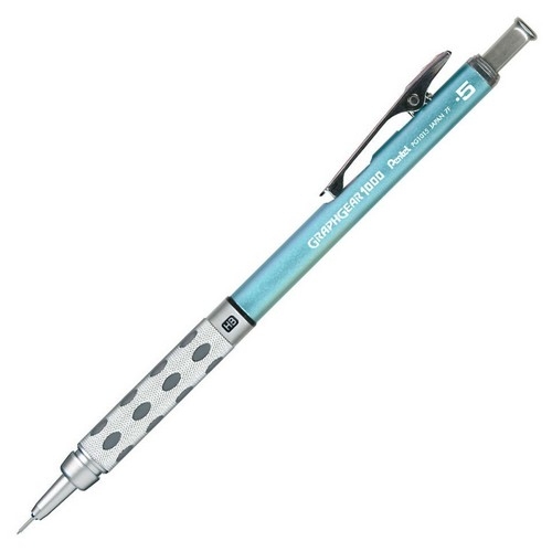Tehnička olovka 0.5mm PLAVA metalna GRAPHGEAR 1000, Pentel