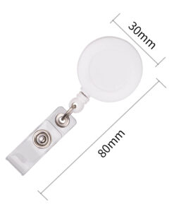 Retraktabilna traka za ID KARTICU F30mm - do 80cm BELA, 12komada, 8309, DELI