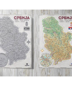 Alternative view of Greb-Greb mapa Srbije 21x42cm, Magic Map