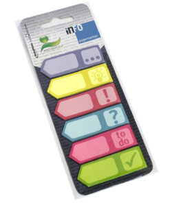 Page Marker sa piktogramima 6x25l, 18x55mm, Info Notes