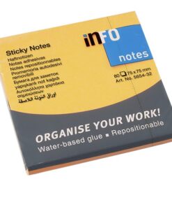 Sticky notes 75x75mm Intenzivno NARANDŽASTI, Info Notes