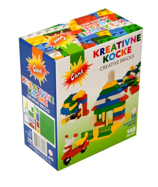 Plastične Kreativne kocke-ala Lego u kartonskoj kutiji 1/148, Čune - Image 3
