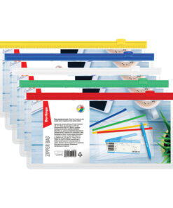 Fascikla sa zipom DL Dinlang 255x130mm 150my transparent, Berlingo