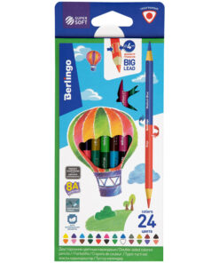 Drvene bojice SUPERSOFT dvostrane 24 boje, Berlingo