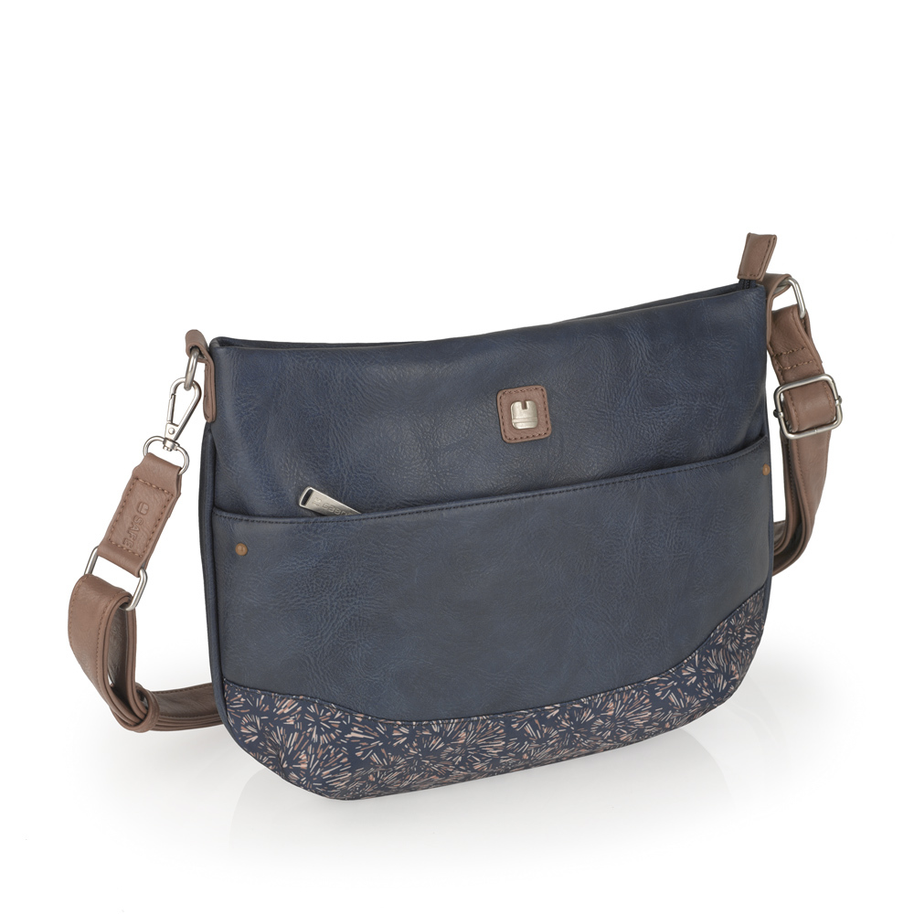 Torba na rame ženska 32x25x6 cm Zoe plava Gabol