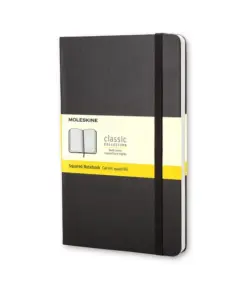 Rokovnik TP Notes kvadratići A5, LG SQUARED, klasični dnevnik CRNI, Moleskine