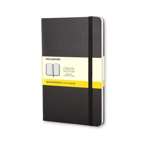Rokovnik TP Notes kvadratići A5, LG SQUARED, klasični dnevnik CRNI, Moleskine