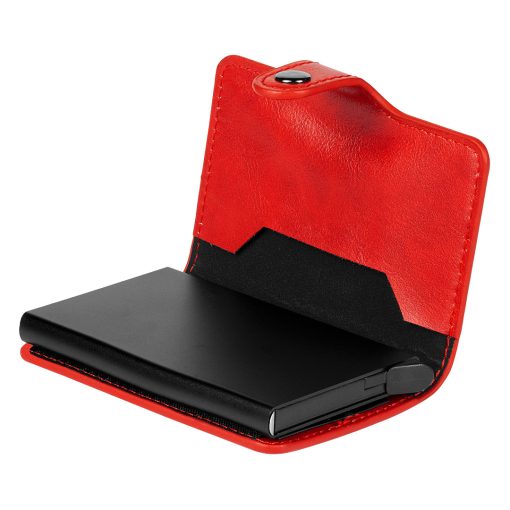 Futrola Novčanik za Kartice sa RFID Zaštitom - Crvena STARK - Image 3