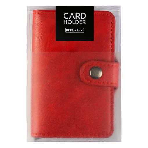 Futrola Novčanik za Kartice sa RFID Zaštitom - Crvena STARK - Image 2