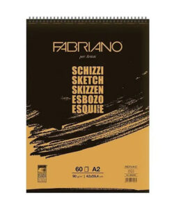 Slikarski blok sa spiralom za skiciranje SCHIZZI A2 59,4x42cm 90gr  60l 56642594 Fabriano