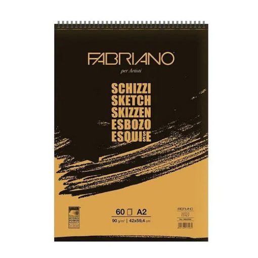 Slikarski blok sa spiralom za skiciranje SCHIZZI A2 59,4x42cm 90gr  60l 56642594 Fabriano