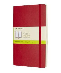Rokovnik Notes blanko A5, LG PLAIN SOFT COVER, klasični dnevnik CRVENI, Moleskine