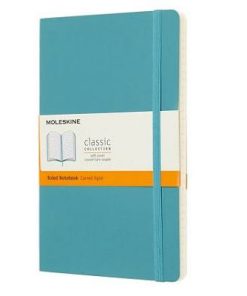 Rokovnik Notes s Linijama A5, LG RULED SOFT COVER, klasični dnevnik SVETLO PLAVI, Moleskine