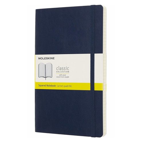 Rokovnik Notes kvadratići A5, LG SQUARED SOFT COVER, klasični dnevnik PLAVI, Moleskine