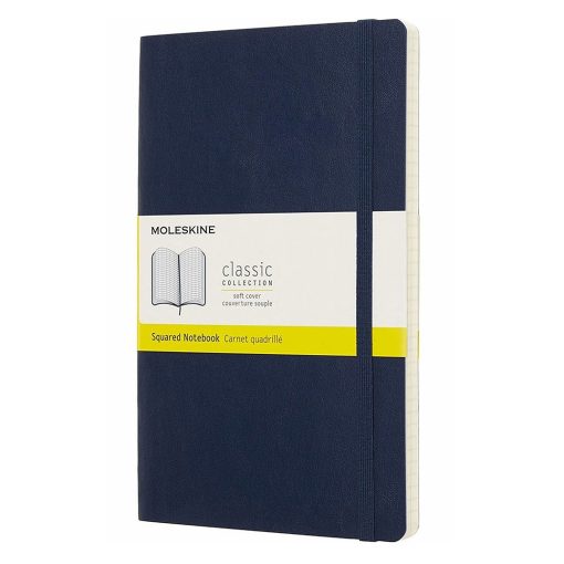 Rokovnik Notes kvadratići A5, LG SQUARED SOFT COVER, klasični dnevnik PLAVI, Moleskine
