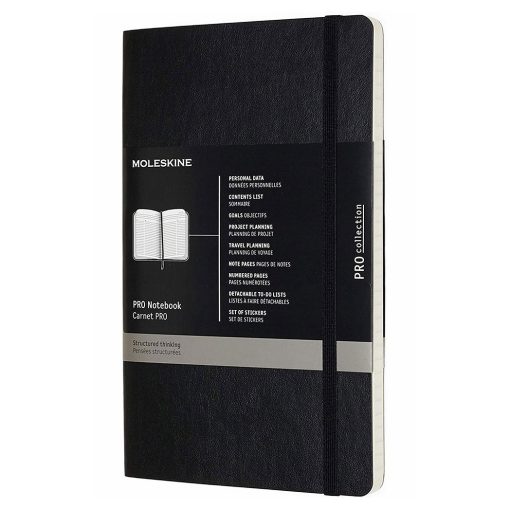 Rokovnik Notebook PRO COLLECTION A5 Soft Crni, Moleskine
