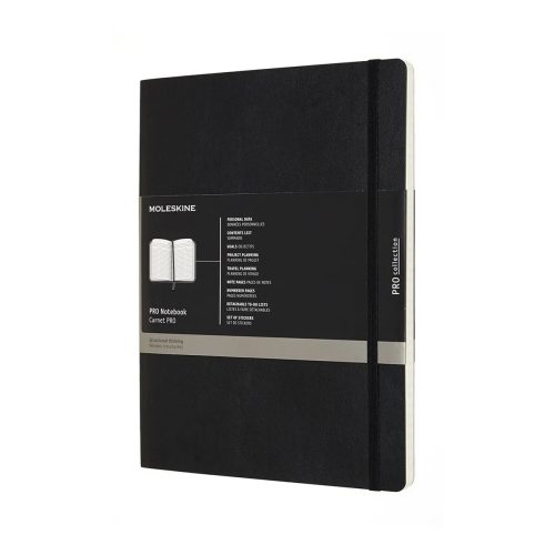 Rokovnik Notebook XL PRO COLLECTION B5 SOFT COVER Crni, Moleskine