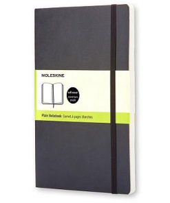 Rokovnik Notes blanko A5, LG PLAIN SOFT COVER, klasični dnevnik CRNI, Moleskine
