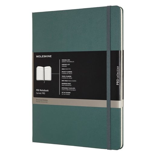 Rokovnik Notebook XL PRO COLLECTION B5 TP Hard Forest Green, Moleskine