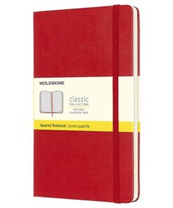 Rokovnik TP Notes kvadratići A5, LG SQUARED, klasični dnevnik CRVENI, Moleskine