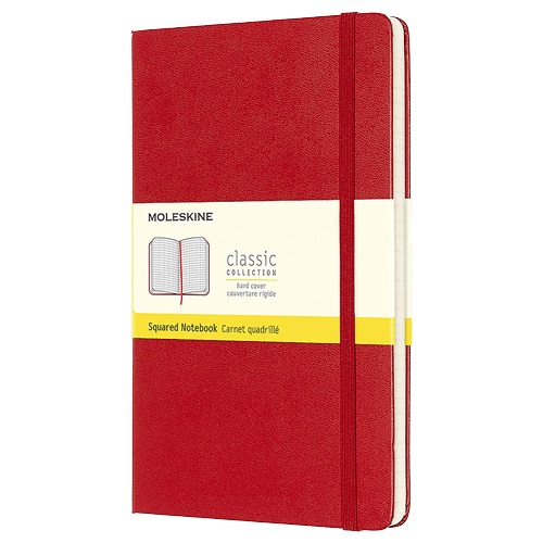Rokovnik TP Notes kvadratići A5, LG SQUARED, klasični dnevnik CRVENI, Moleskine
