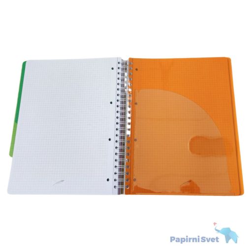 Sveska PROJECT BOOK sitan karo A4 PVC spirala 120L, 4pocket, Pero - Image 5