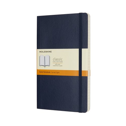 Rokovnik Notes s Linijama A5, LG RULED SOFT COVER, klasični dnevnik PLAVI, Moleskine