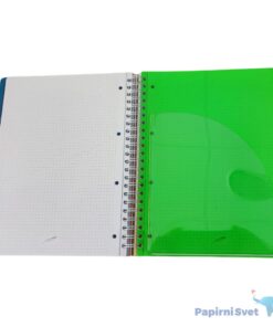 Alternative view of Sveska PROJECT BOOK sitan karo A4 PVC spirala 180L, 4pocket, Pero