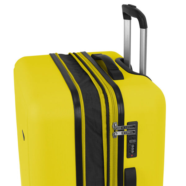 Kofer srednji PROŠIRIVI 47x66x27/31 cm  ABS 70/80,5l-3,6 kg Future žuta Gabol