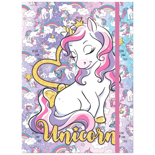 Fascikla A4 sa gumom 3D UNICORN 3cm, Optimum - Image 2