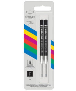 Uložak za hemijsku olovku economy 2kom CRNI Ball Point Quink flow fine F 0,5mm, Parker